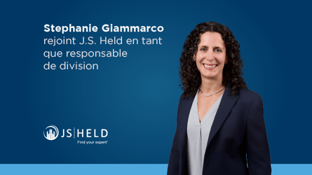 J.S. Held nomme Stephanie Giammarco à la tête d'une équipe pluridisciplinaire d'experts