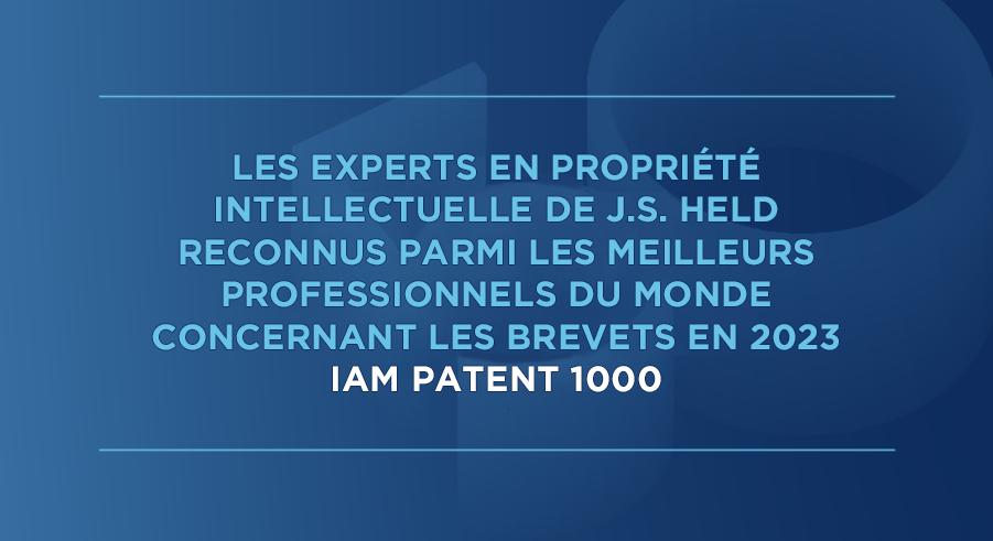 Des experts économiques reconnus parmi les meilleurs professionnels du monde en matière de brevets