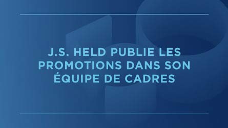 J.S. Held récompense 93 experts avec des promotions à des postes de direction