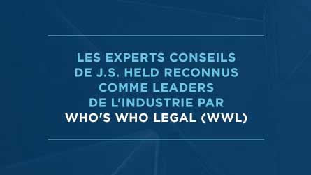 Les experts-conseils de J.S. Held reconnus par Who's Who Legal (WWL)