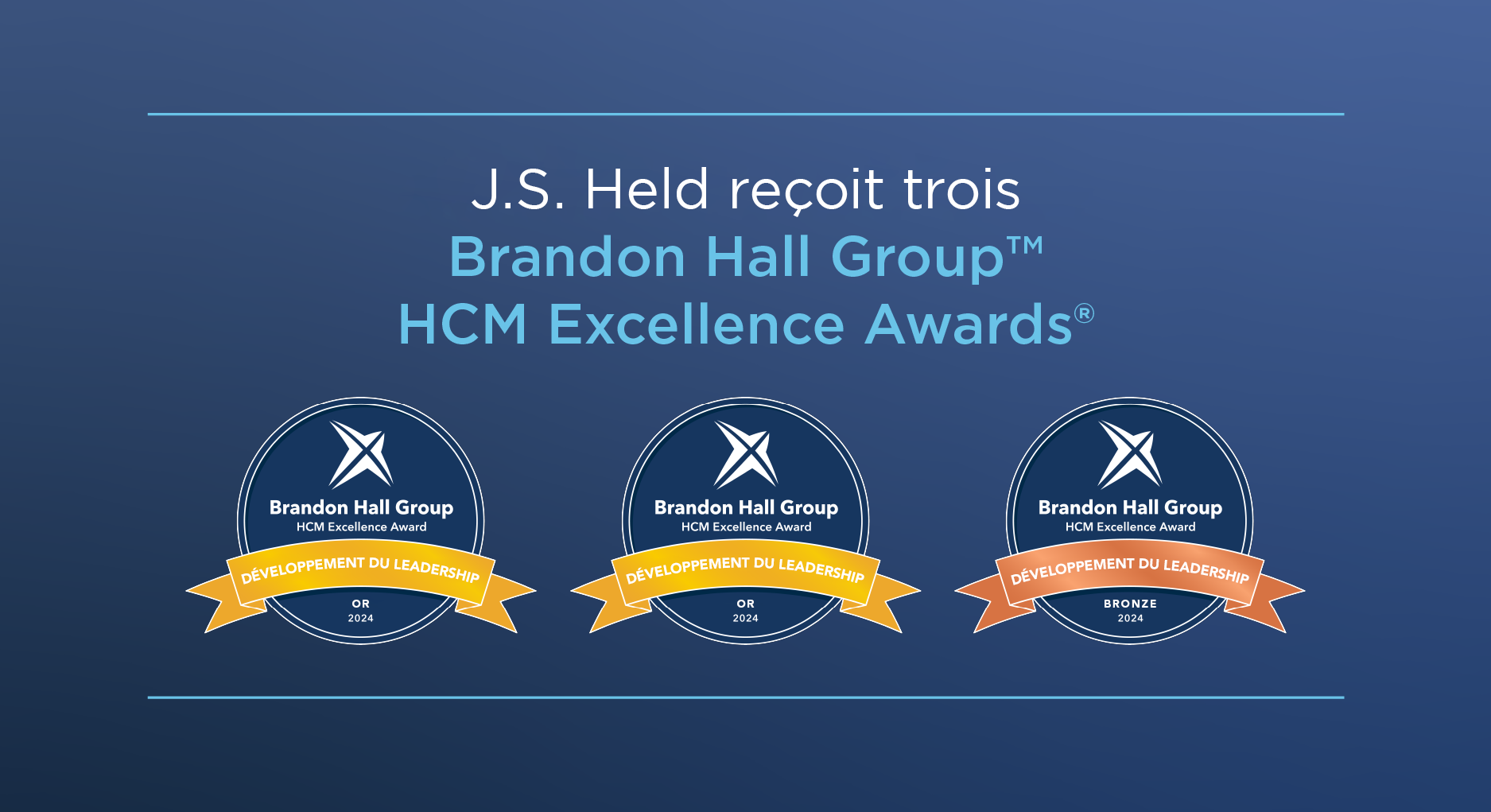 J.S. Held reçoit trois Brandon Hall Group™ HCM Excellence Awards®