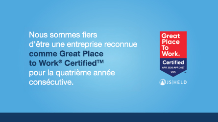 J.S. Held a obtenu la certification Great Place To Work® Certification™ pour la quatrième année consécutive