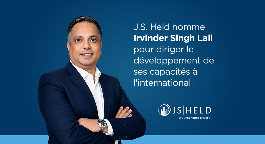 Irvinder Singh Lail nommé à la tête des ressources mondiales de J.S. Held