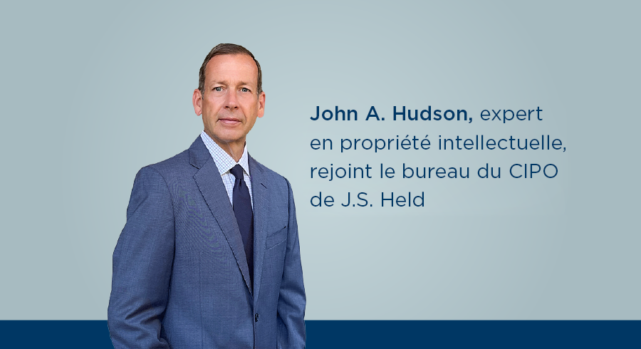 JOHN HUDSON | DIRECTEUR GÉNÉRAL PRINCIPAL | BUREAU DU DIRECTEUR DE LA PROPRIÉTÉ INTELLECTUELLE